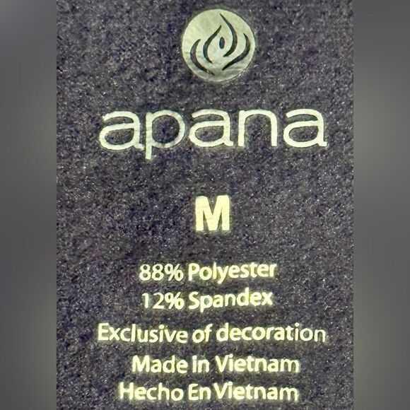 Apana Long Sleeve Purple Zip Up Active Jacket Hoodie. Thumb Holes. Medium. - Picture 7 of 9